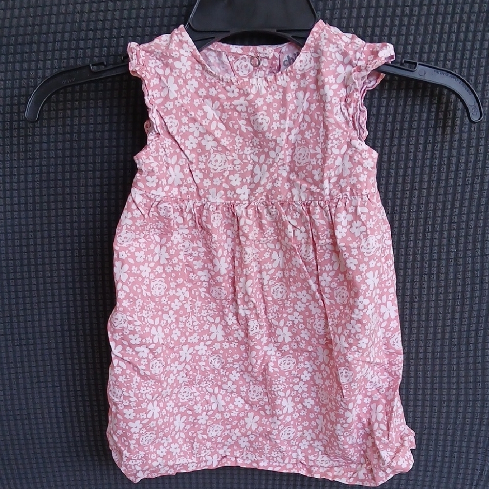 Adorable Pink Floral Kids Dress